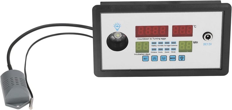 Fdit ترموستات حاضنة ذكية تحكم رقمي تلقائي لحاضنة البيض تحكم في درجة حرارة الحاضنة لمختلف البيض (12 فولت) - Image 1